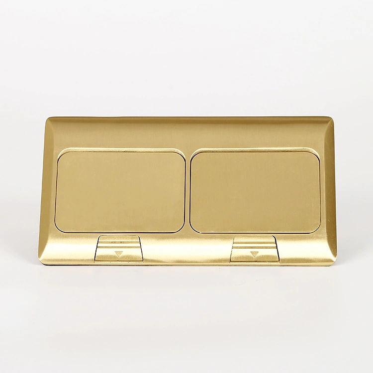 Brass Pop-up τύπου 2 Set Υποδοχή δαπέδου Πρίζα γενικής χρήσης